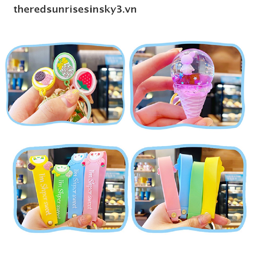 Móc Khóa Hình Cây Kem Dễ Thương