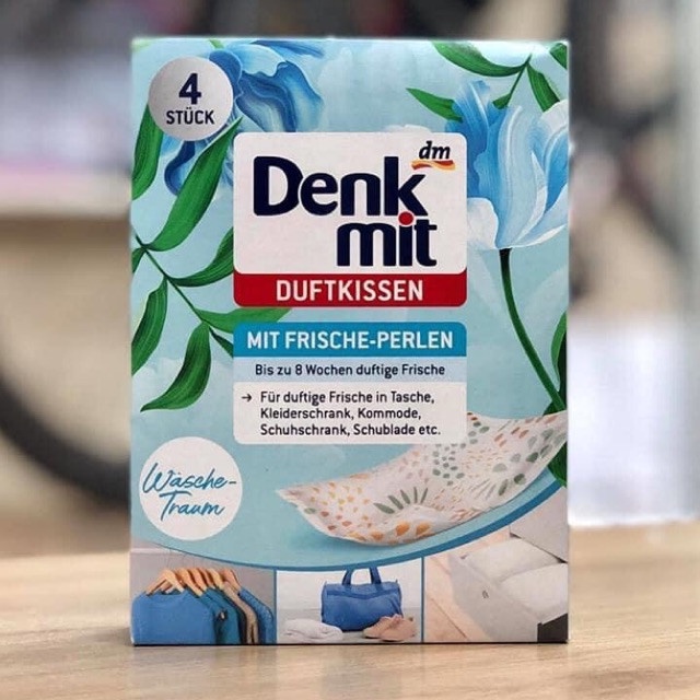 Hộp 4 Túi Thơm Quần Áo Denkmit Siêu Lưu Hương (Đức)