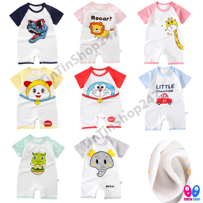 Bộ body liền quần Body đùi cotton Hàng Quảng Châu cho bé trai – bé gái mẫu mới 2021 SLH07