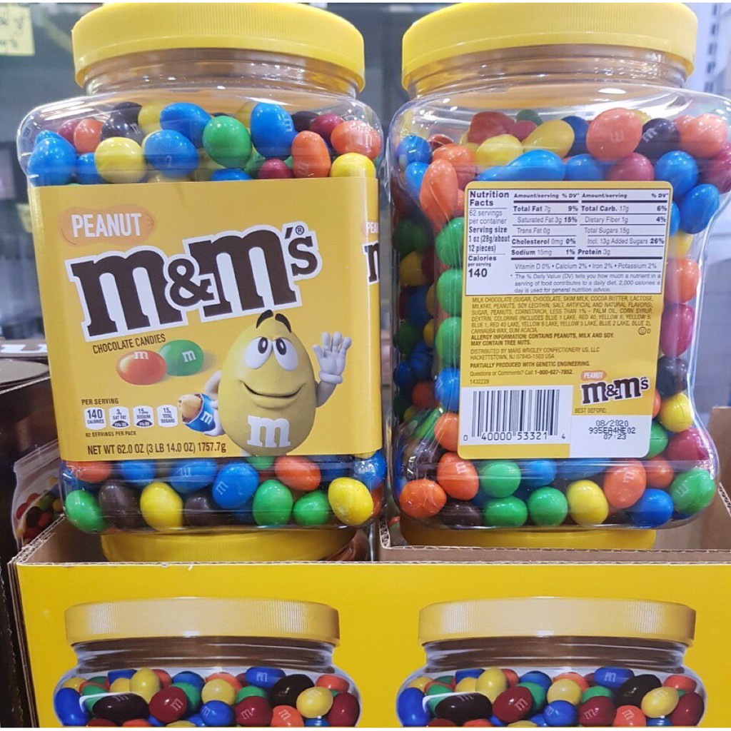 Kẹo Socola M&M nhân đậu phộng 1757.7g