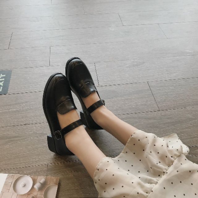 Giày búp bê/giày lolita/dép quai hậu