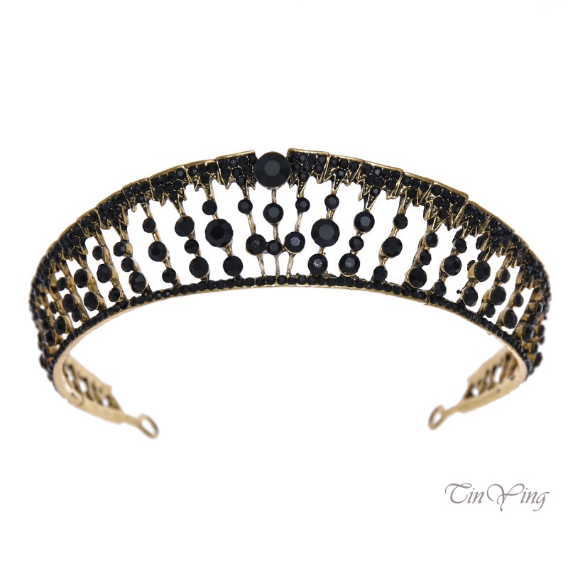 GETNOIVAS Vương miện cài tóc đính đá sang trọng khí chất cho cô dâu