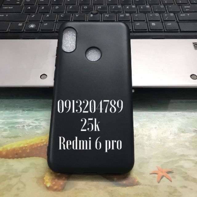 Ốp lưng xiaomi redmi 6 pro giả da ,chống sốc auto focus