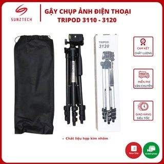 Gậy Chụp Ảnh Tripod 3 Chân 3110 - 3210 Cao Cấp, Chân Đỡ Điện Thoại Máy Ảnh Chụp Hình Chắc Chắn Nhỏ Gọn