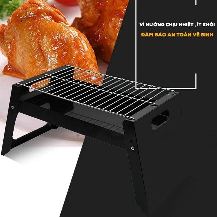 Bếp nướng than hoa BBQ không khói dễ dàng gấp gọn tiện lợi mang theo khi ra ngoài-01514