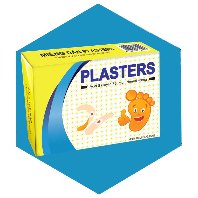 [COMBO HIỆU QUẢ] Miếng dán Plasters Mụn cơm, Mụn cóc, Mắt cá chân, Chai chân + Bột tía tô giúp ức chế vi khuẩn HPV