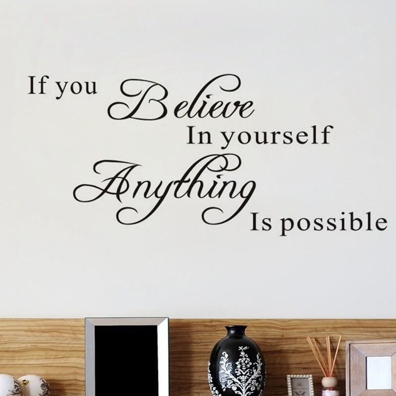 Miếng dán tường hình câu trích dẫn độc đáo phong cách