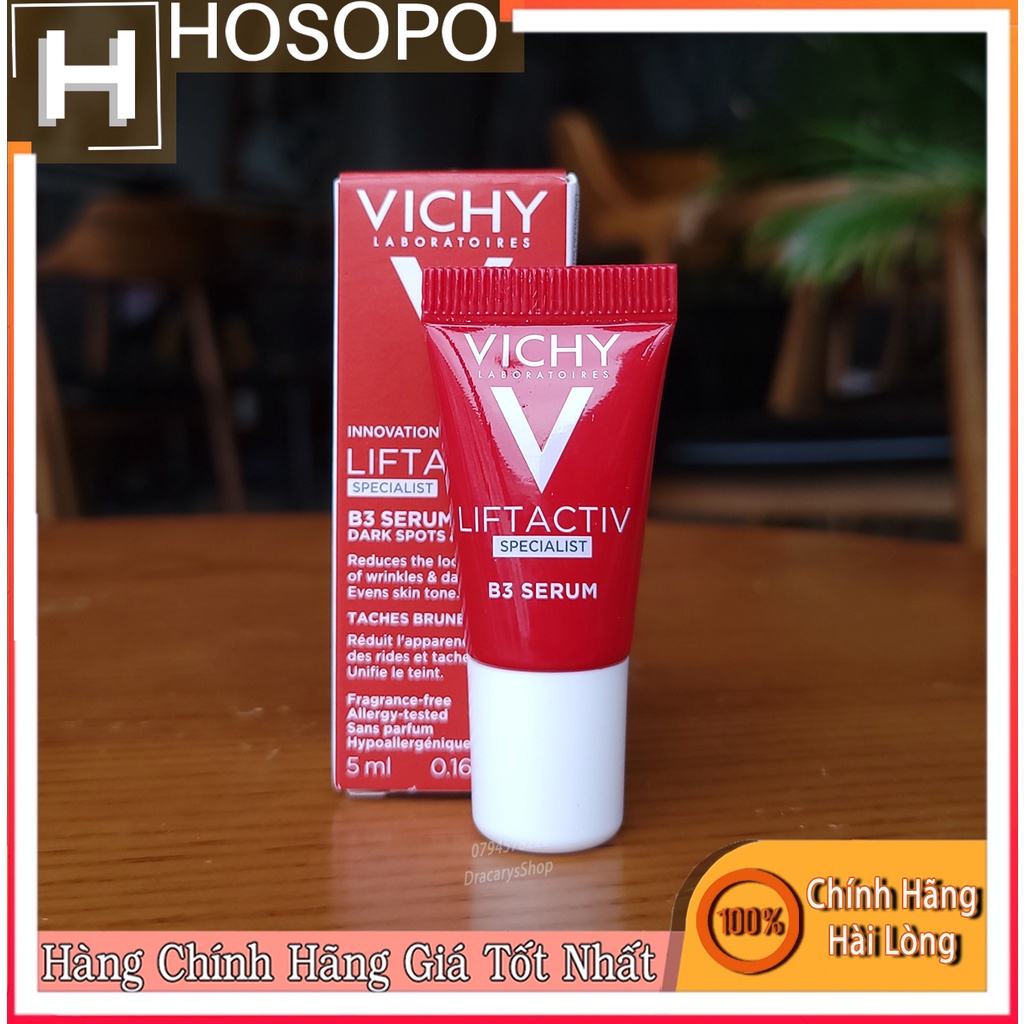 VICHY Serum giúp cải thiện & ngăn ngừa thâm nám đốm nâu toàn diện Liftactiv B3 Dark Spots 5ml