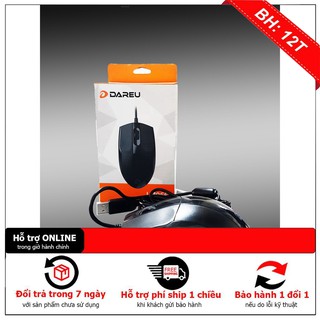 Chuột dareu lm066 - màu đen - chính hãng - bảo hành 24 tháng - cam kết lỗi 1 đổi 1