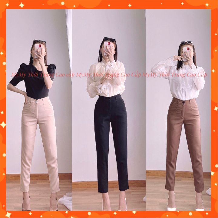 Quần Tây công sỡ nữ💯 TẶNG NỊT DA 💯Quần học sinh vải tuyết mưa[01]