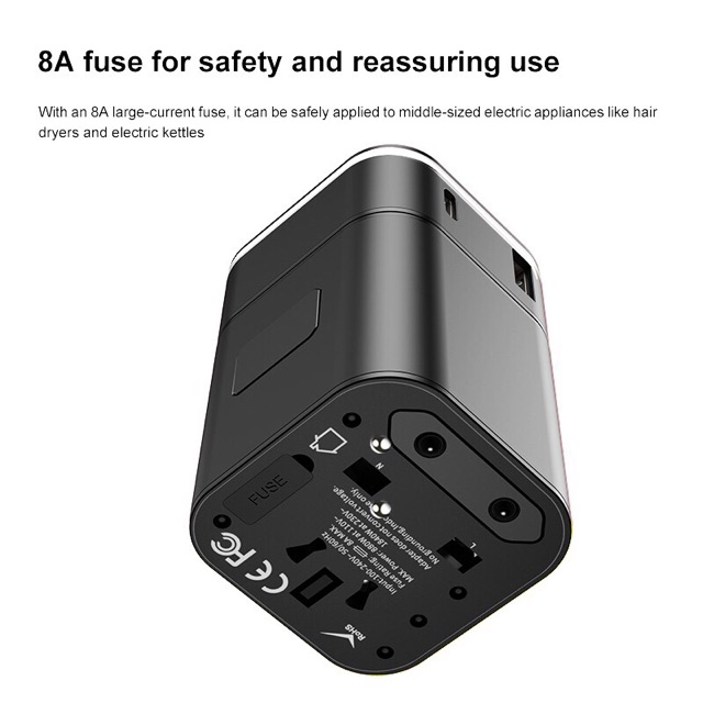 Bộ sạc nhanh du lịch đa năng Baseus Removable 2 in 1 Universal Travel Adapter PPS Quick Charger Edition