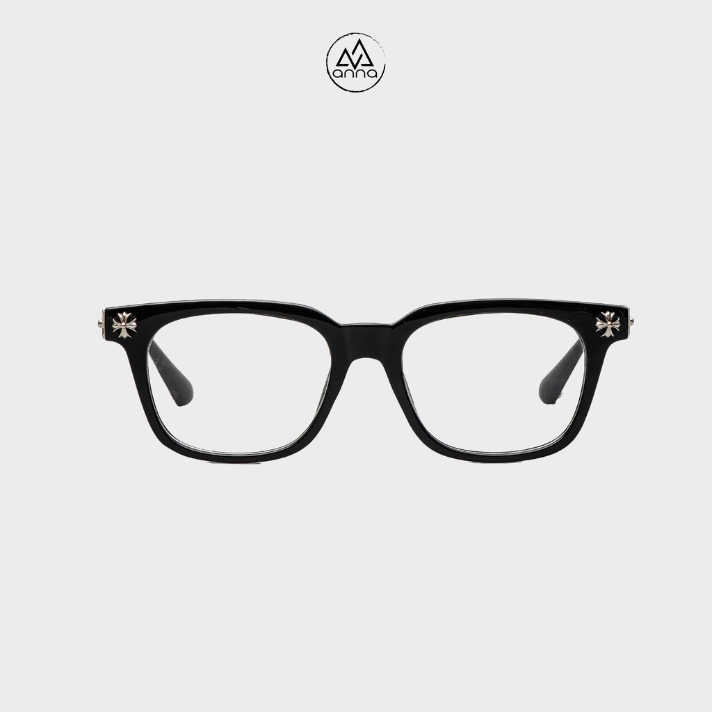 Gọng kính mắt thời trang nam nữ ANNA dáng vuông chất liệu nhựa cốt kim loại 380HQ010 | BigBuy360 - bigbuy360.vn