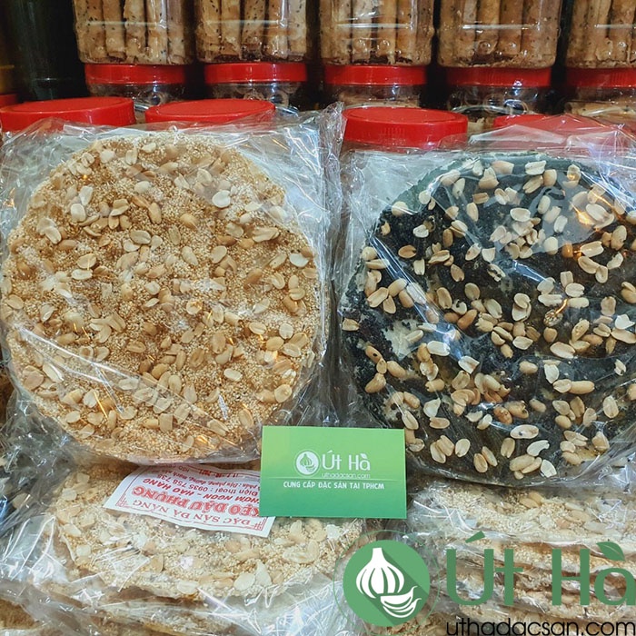 Kẹo Đậu Phộng Đà Nẵng Lốc 3 Miếng Kẹo Đậu Phụng Giòn Mềm Thơm Ngon Đặc Biệt - Út Hà Đặc Sản