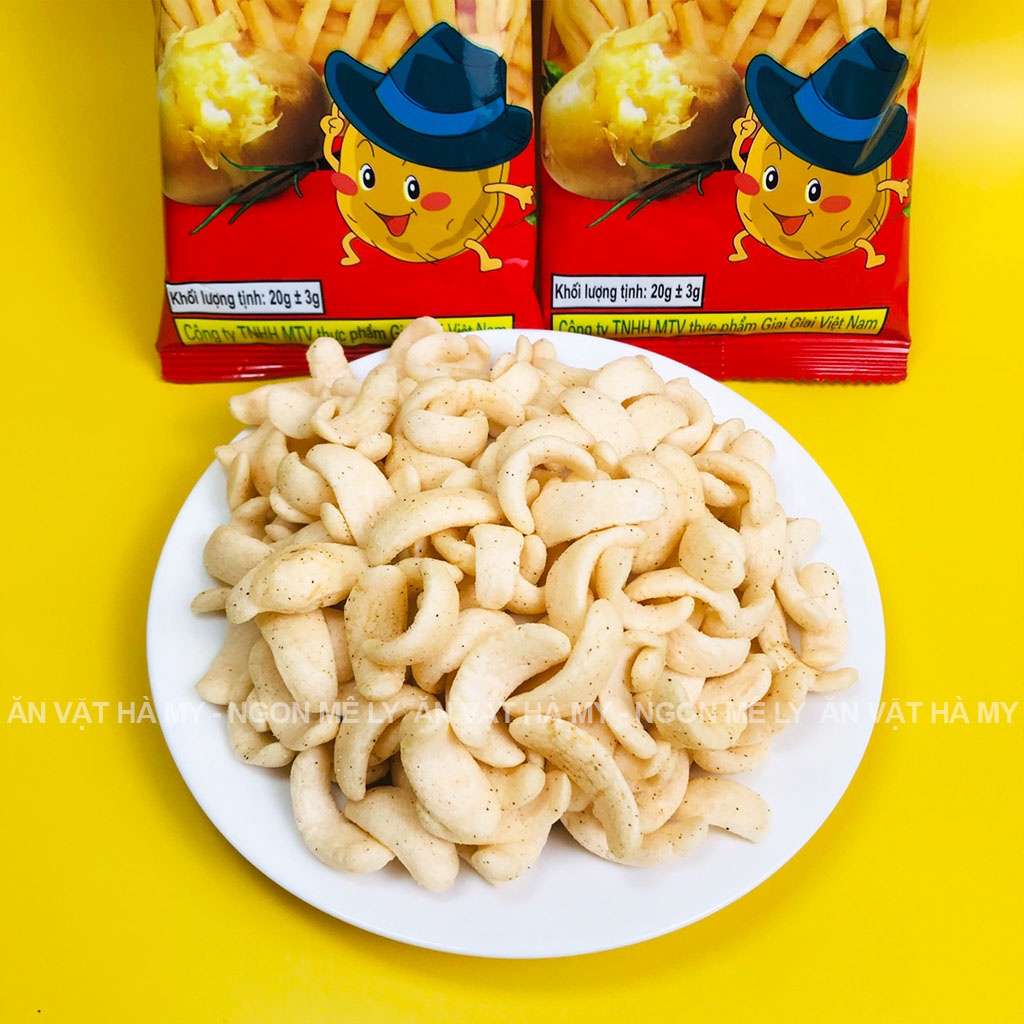 Snack khoai tây tươi gói 20g đồ ăn vặt Hà My