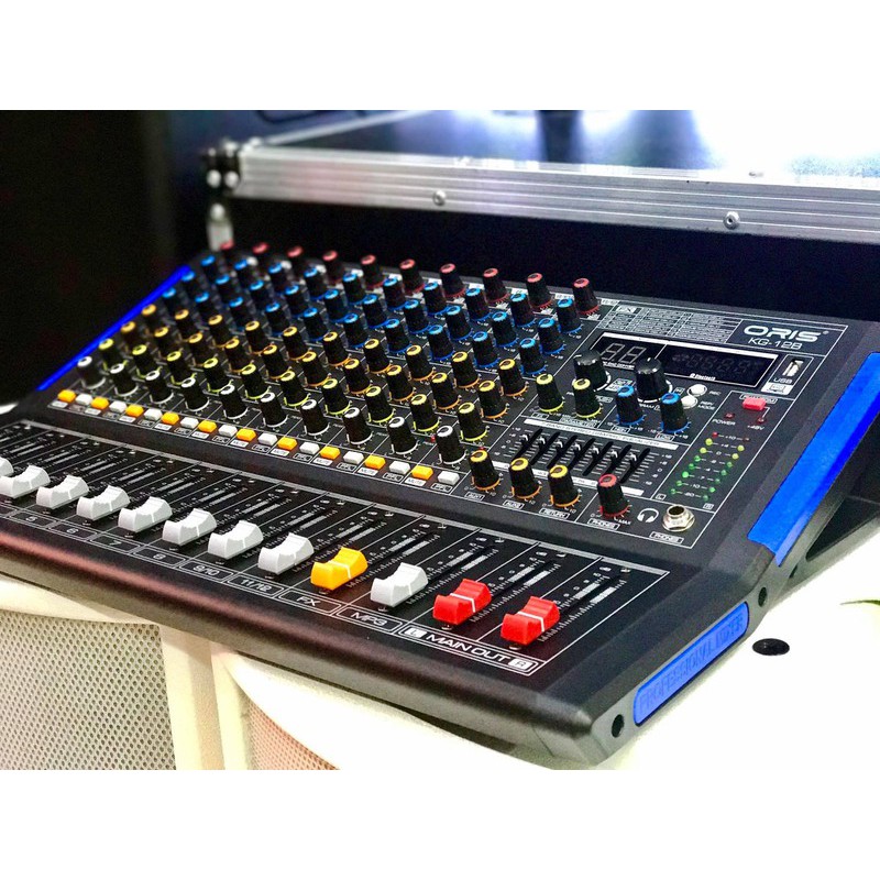 MIXER ORIS KG-12B -12 LINE ÂM THANH HAY CÓ BLUETOOTH,PC,USB - HÀNG NHẬP FULLBOX