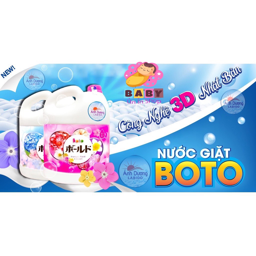 [XẢ KHO]NƯỚC GIẶT BOTO CÔNG NGHỆ 3D NHẬT BẢN - GIỮ MÀU, SÁNG VẢI HOÀN TOÀN TỰ NHIÊN.