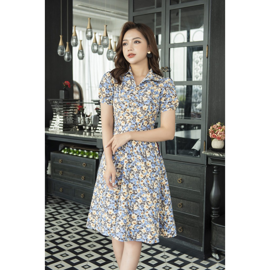 Váy hoa nhí vintage Sơ mi Da1367 | BigBuy360 - bigbuy360.vn