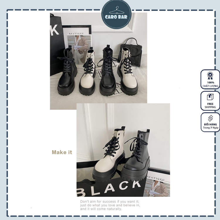 SHOP CÓ SẴN đủ sz 35-39_ Phiên bản 2022  Boots khoá kéo Martin phong cách Ulzzang 4 mùa dành cho nữ