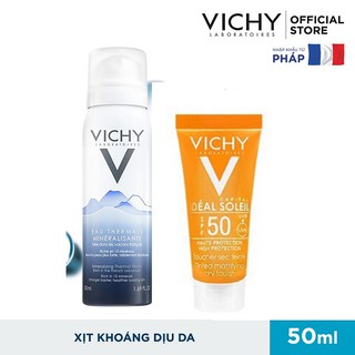 Xịt khoáng Vichy 50ml Tặng kem chống nắng Vichy 3ml