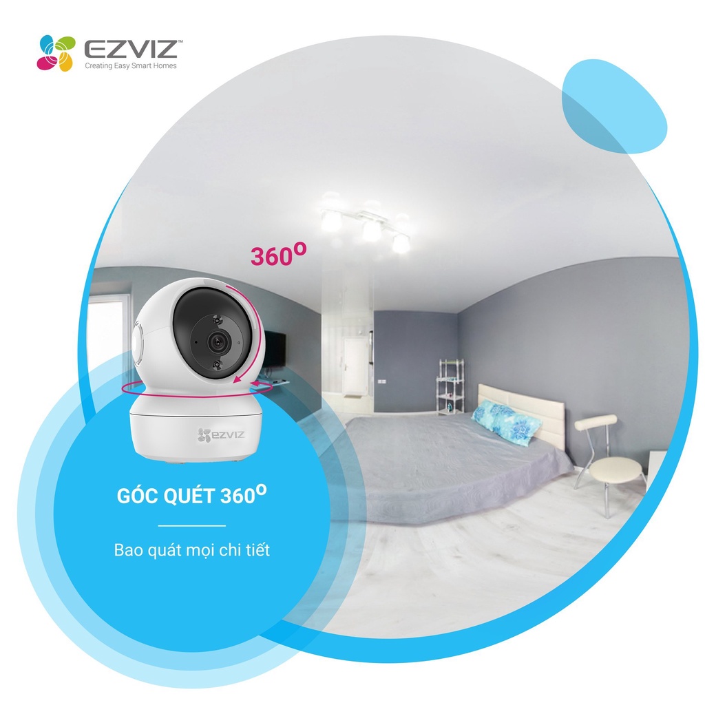 Camera WI-FI Trong nhà EZVIZ C6N-1080P 2MP, C6N 4MP 2K - Cam Kết Hàng Chính Hãng - Bảo Hành 24 Tháng