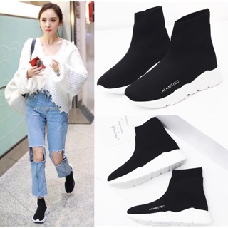 (Sẵn size 35,42) Giày chun cao cổ nam nữ hàng Quảng Châu cao cấp ( kèm ảnh và video thật)