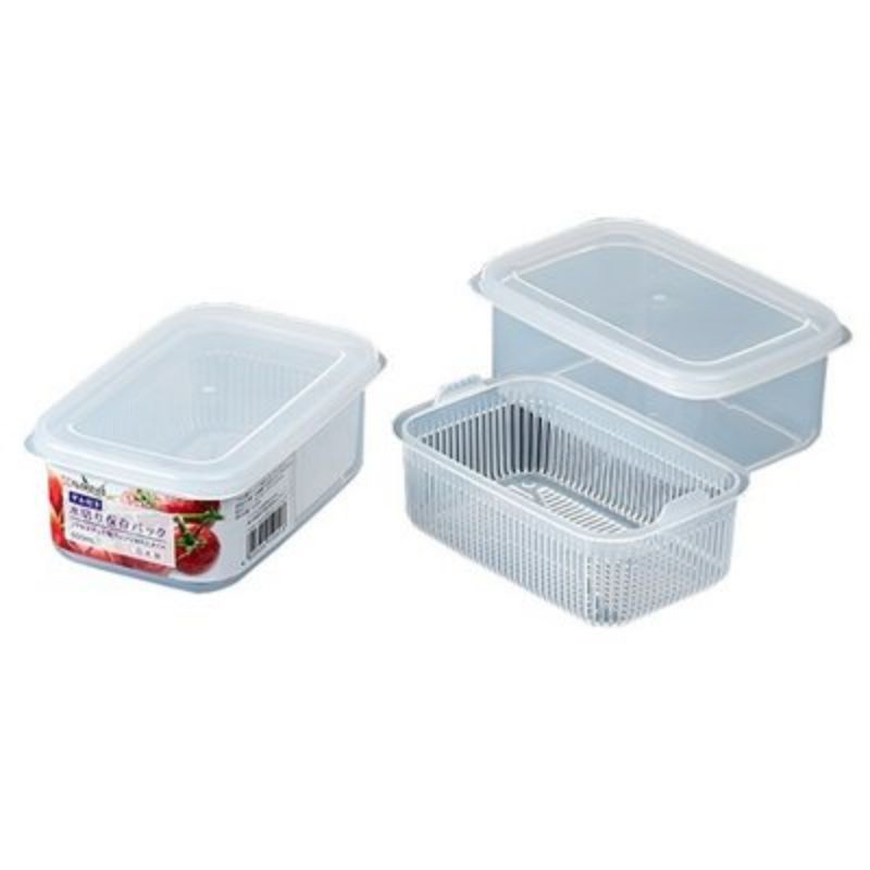 Hộp nhựa đựng thực phẩm 2 lớp 600ml Nakaya