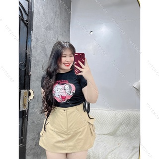 ÁO THUN HOẠT HÌNH RÚT DÂY [TNT SHOP BIGSIZE 60KG 90KG]