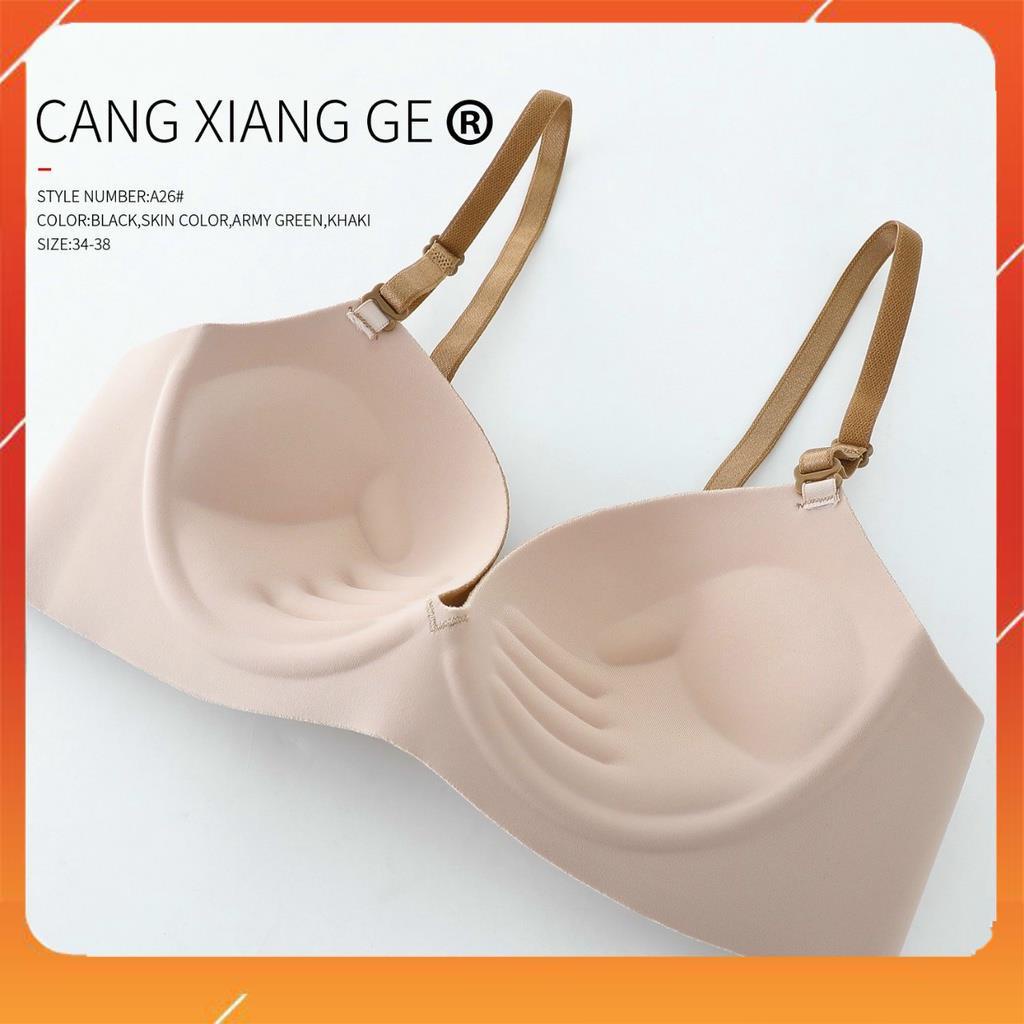 [Hàng mới về] Áo ngực su đúc, Áo lót nữ không gọng nâng ngực, đệm mút 3cm, họa tiết CXG chìm, Mã A5689