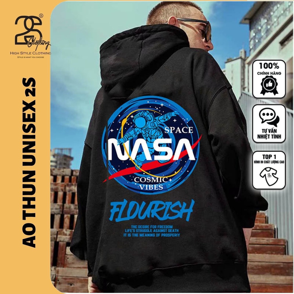 [Mã 12FASHIONSALE1 giảm 10K đơn 50K] Áo Hoodie Nam Form Rộng Dày 2S Clothing, Áo Hoodie Nam Nữ Phong Cách Hàn Quốc TV251