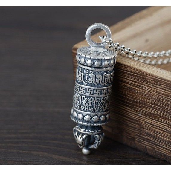 Mặt Dây Chuyền Trụ Kinh Luân - Bát Bảo Phật Giáo DC429