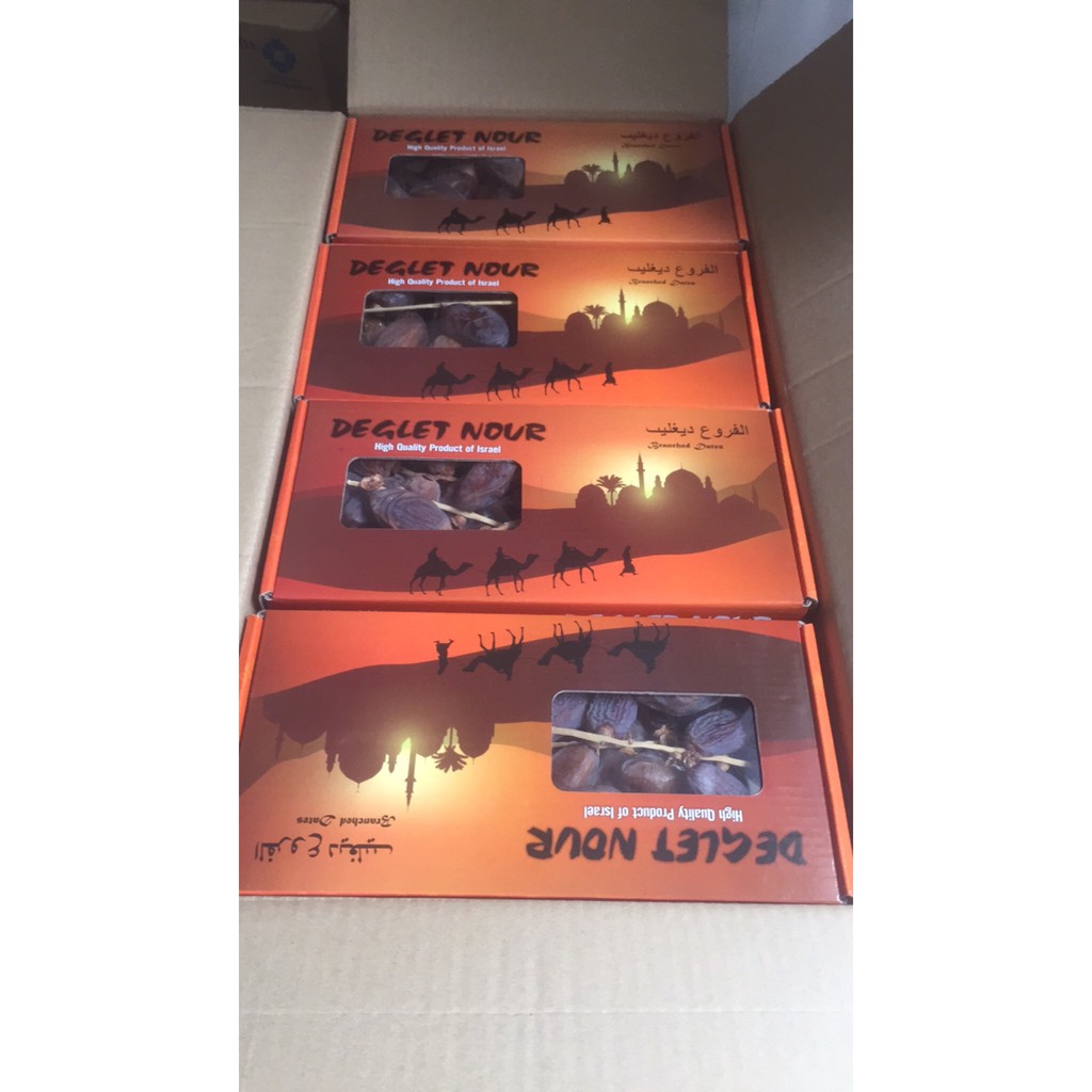 Chà Là Sấy Khô Nguyên Cành 3 con lạc đà - hộp  500g | BigBuy360 - bigbuy360.vn