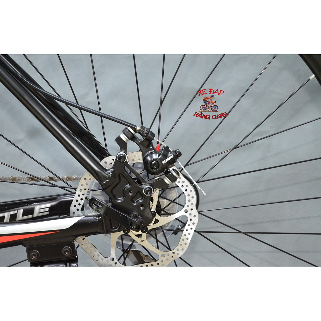 Xe đạp Touring BATTLE Cyclone R2000: Khung Nhôm, Tay đề/Gạt líp SHIMANO Claris R2000 2x8 (16 tốc độ), Lốp KENDA 700x28C