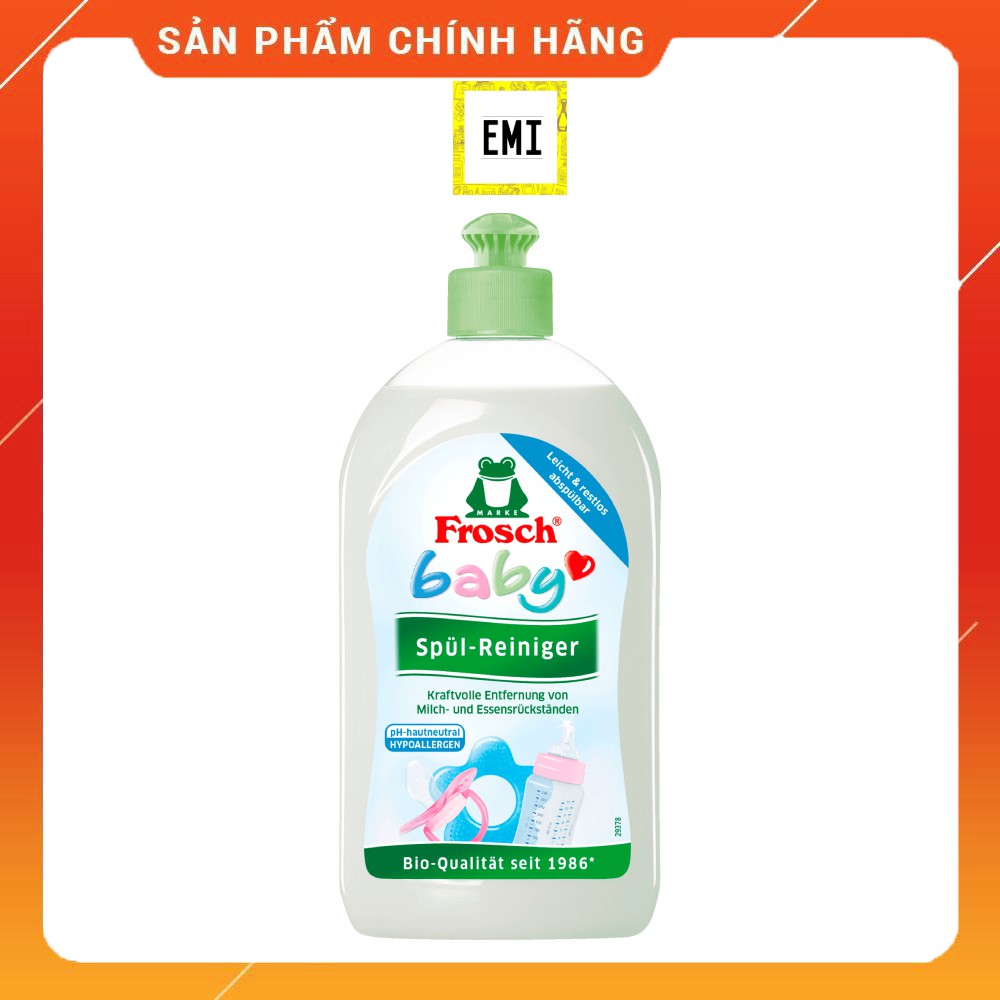 Nước rửa bình sữa Frosch 100% organic- Đức