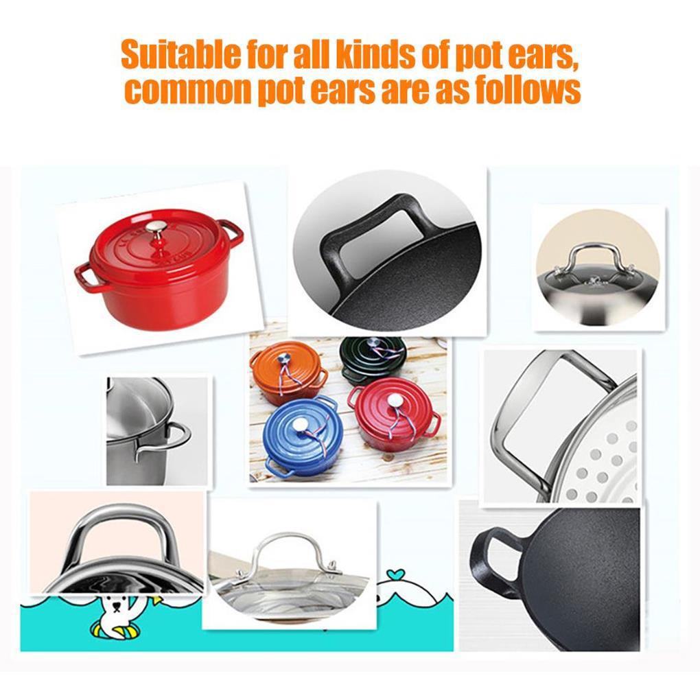 Set 4 Tay Cầm Chảo Bằng Silicone Chịu Nhiệt Độ Cao