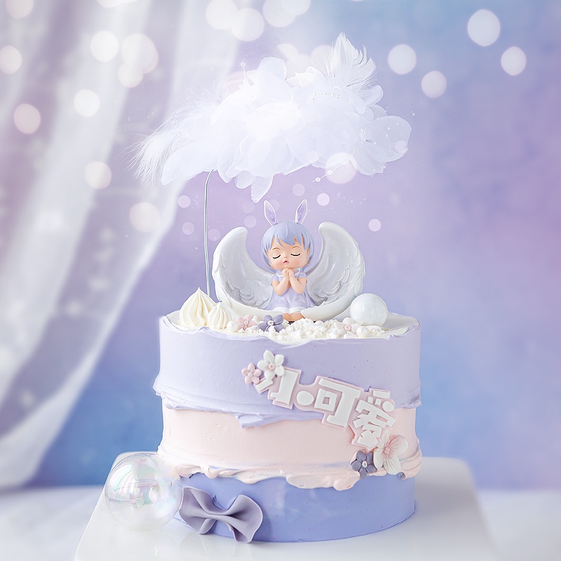 Phụ Kiện Trang Trí Bánh Kem Hình Thiên Thần Dễ Thương