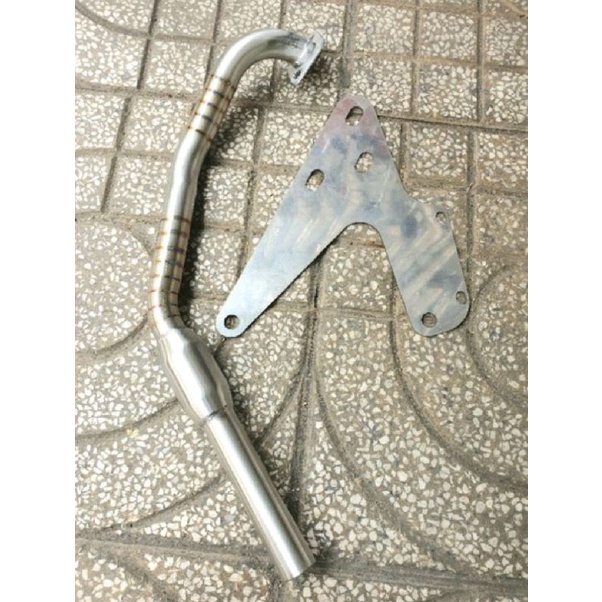 cổ pô scoopy gắn pô 4 road, có kèm bát.