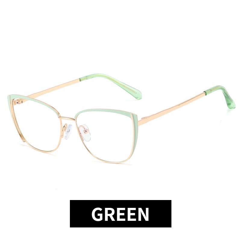 Mắt Kính Gọng Kim Loại Chống Ánh Sáng Xanh Thời Trang Cho Nữ