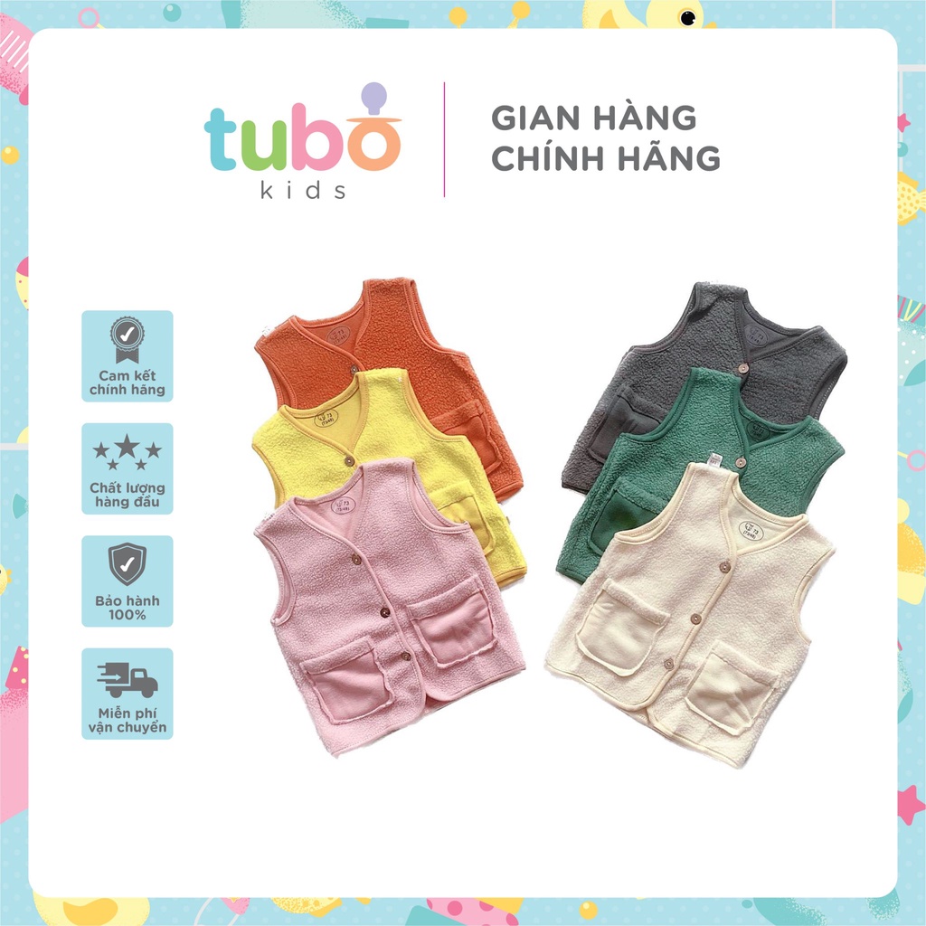 Áo Gile Nỉ Bông Giữ Ấm Tubokids Cho Bé Trai, Bé Gái