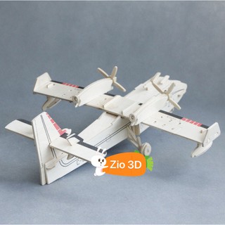 Mô hình lắp ráp gỗ 3D Máy bay dân dụng
