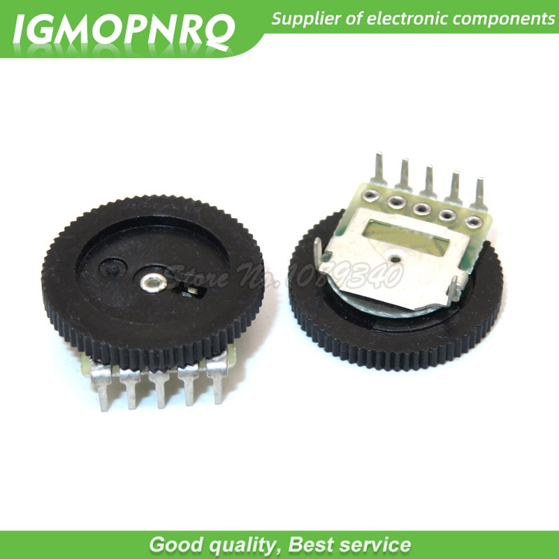 10 Chiết Áp Bánh Răng B102 B103 B203 B503 B1K B10K B20K B50K 3Pin / 5Pin 16 * 2mm