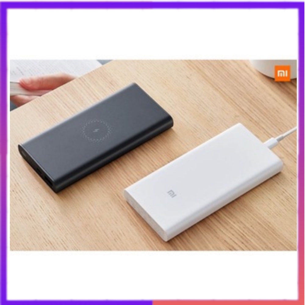 Sạc Dự Phòng Không Dây Xiaomi Polymer 10000mAh 2021[1 đổi 1 Bảo Hành 12 Tháng] tích hợp sạc nhanh QC 3.0