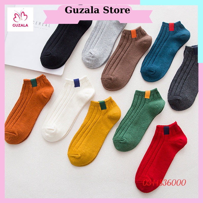 SÉT 10 Đôi tất vớ chấm vuông cổ ngắn nam nữ phong cách hàn quốc - MÃ: TSDL 49