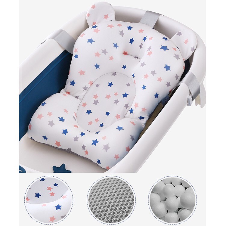 Đệm tắm, phao tắm, lưới tắm chống trượt cho bé - Phù hợp nhiều loại chậu