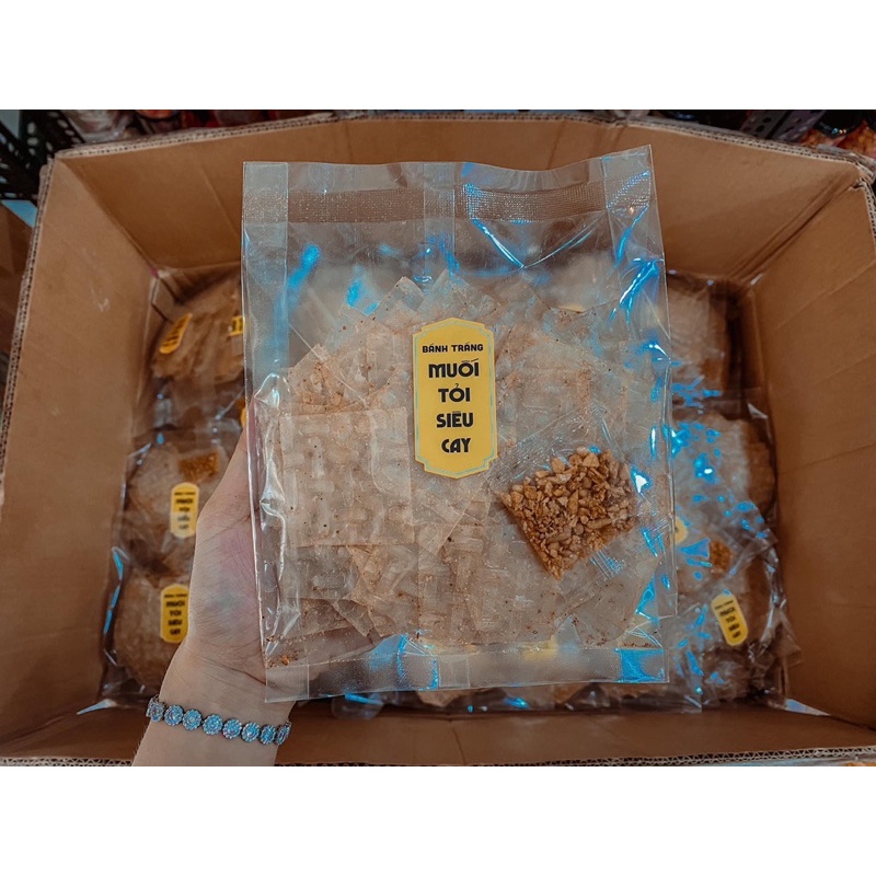 Bánh tráng muối tỏi phi thơm ngon cực siêu phẩm đặc sản Tây Ninh !