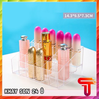 [QUÀ TẶNG] Khay son 24 ô meca trong suốt cao cấp -T3A3