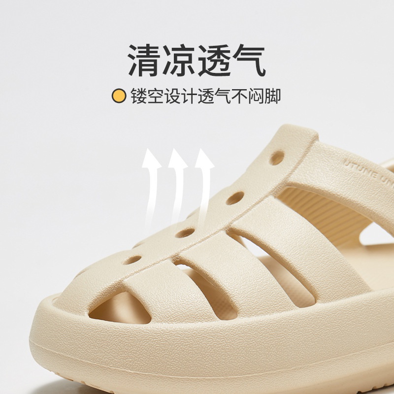 Giày Sandal Nhựa EVA Đế Dày Đục Lỗ Phong Cách Roman Cho Bé