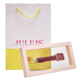 Đồng hồ nữ JULIUS JA-1269D dây da ( đỏ )