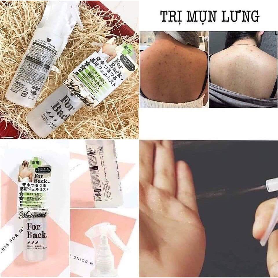 Xà Phòng Mụn Lưng Thâm Mông, Thâm Nách Pelican For Back - Xịt Mụn Lưng và Xà bông Đào, Xà Bông Sinh Dược Nhật Bản Japari