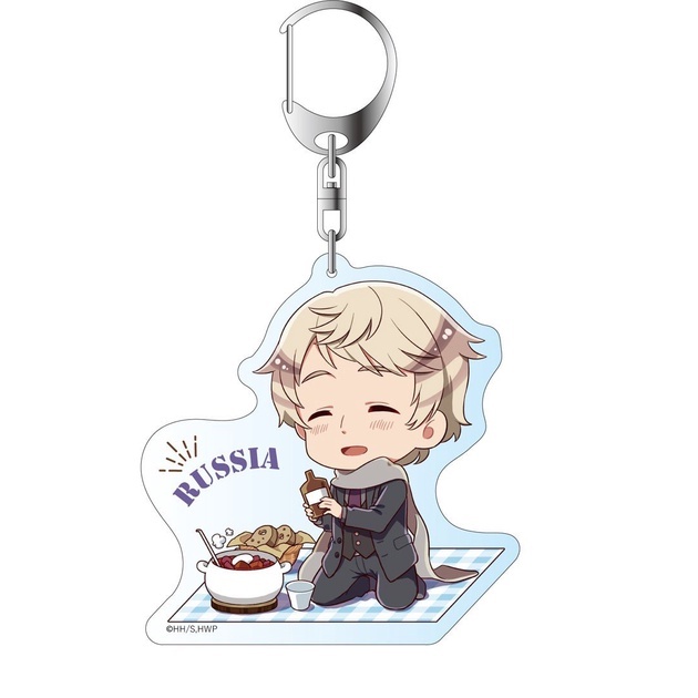 ( ĂN UỐNG ) Móc khóa mica HETALIA THẾ GIỚI THU NHỎ anime chibi xinh xắn
