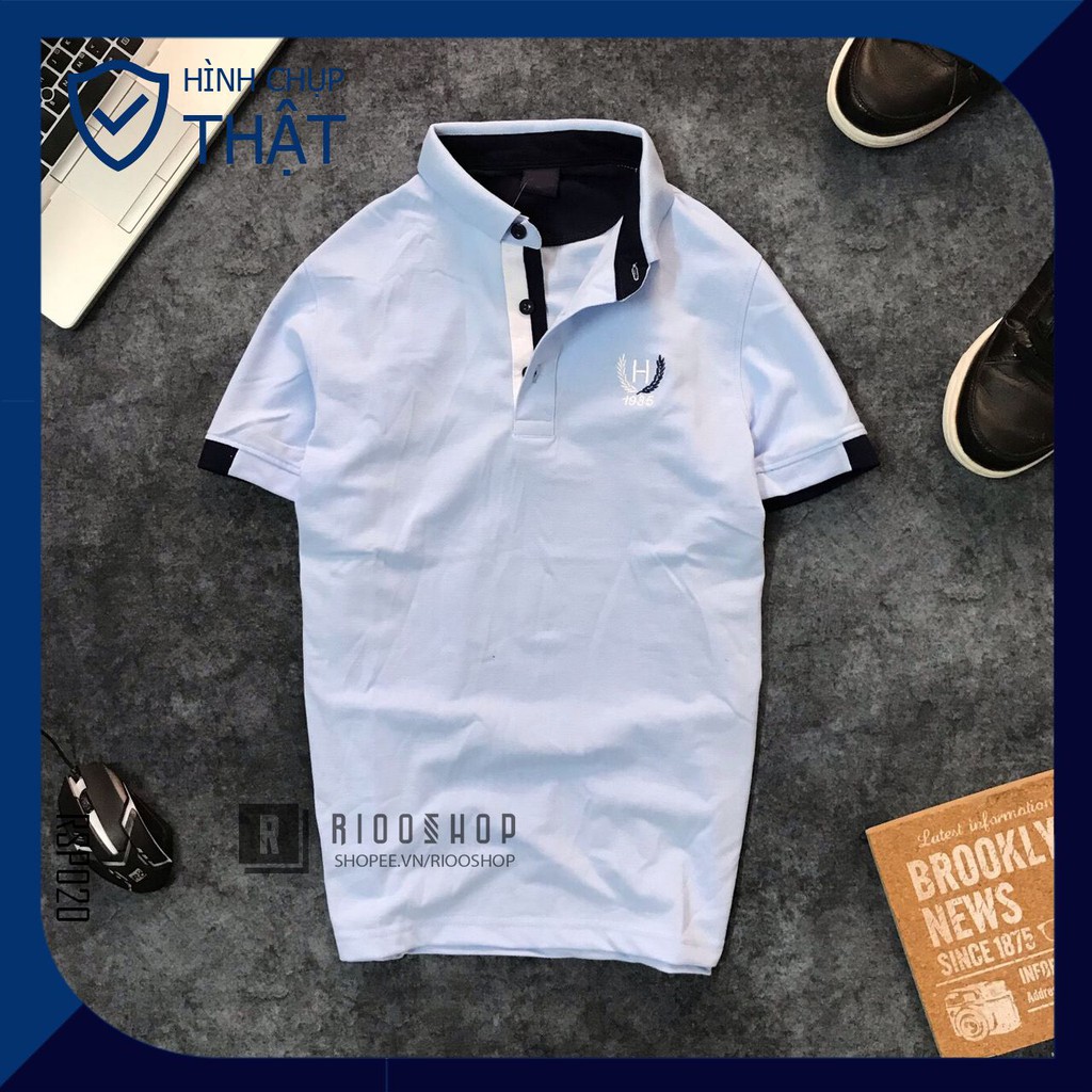 Áo thun polo ngắn tay có cổ Men H cực đẹp RSP020 có size lớn big size xxl Riooshop | BigBuy360 - bigbuy360.vn